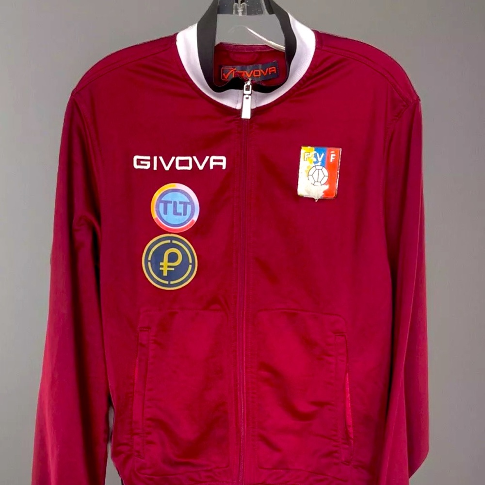 Vintage Venezuela National Soccer Team Full Zip Warm Up Jacket Sz M